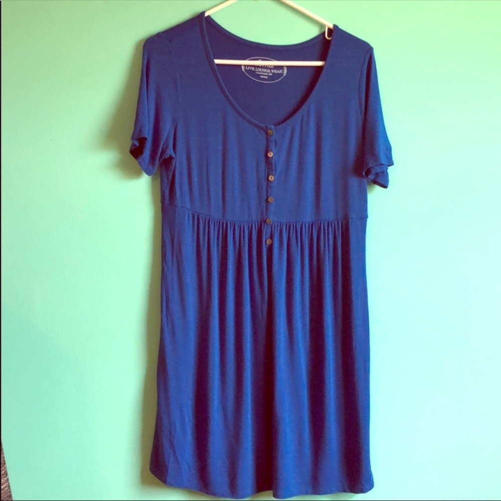 Blue soma skater summer dress